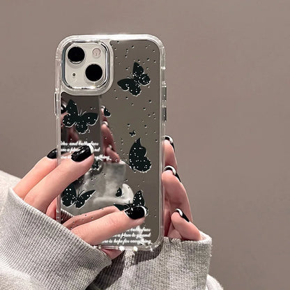 Rose Flower Mirror Phone Case For iPhone