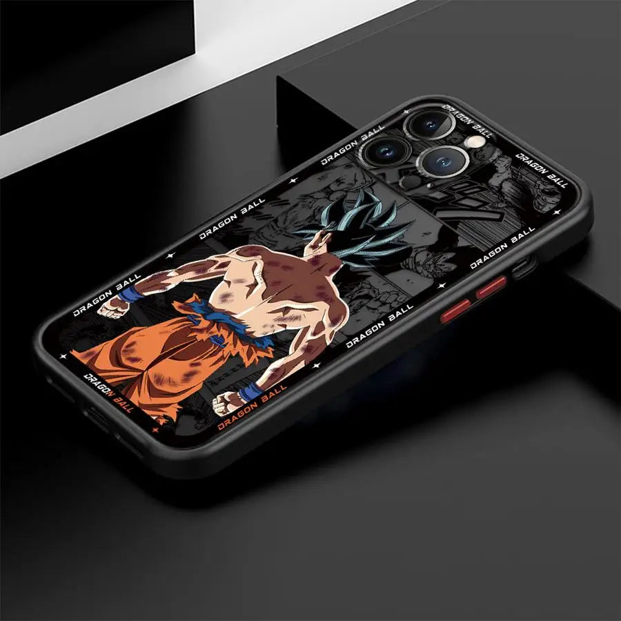 Hot Blooded Goku Anime Soft Phone Case For iPhone