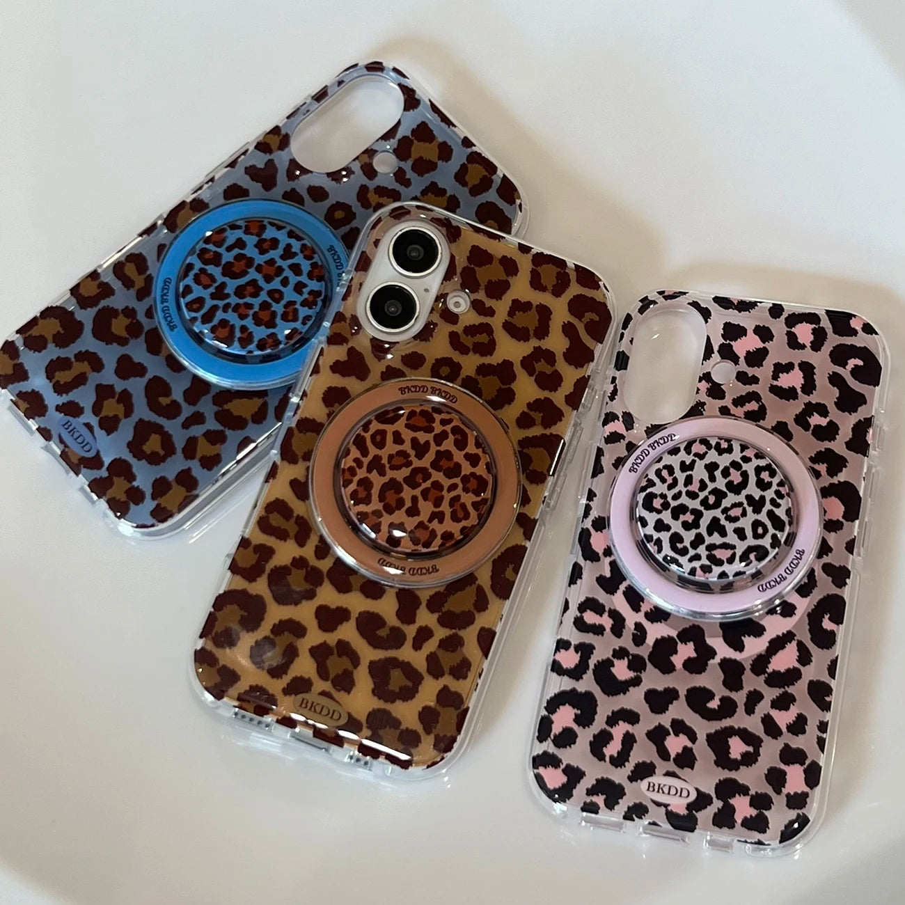 Luxury Leopard Magsafe Grip Tok Phone Case