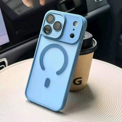 Original Matte Translucent Lens Protect Magsafe Phone Case For iPhone