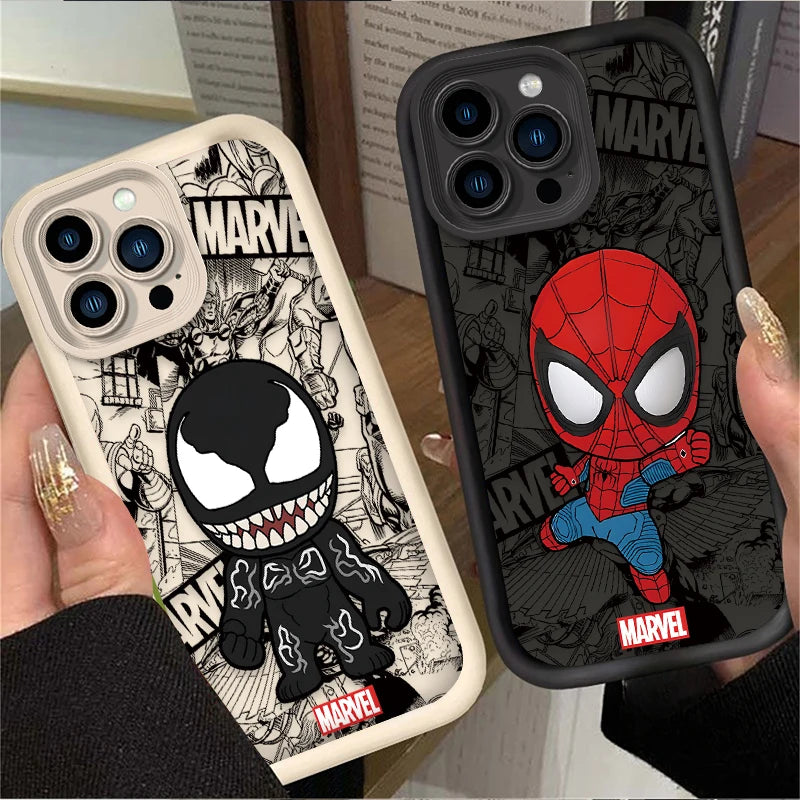 Marvel Spider Man Silicone Case For iPhone