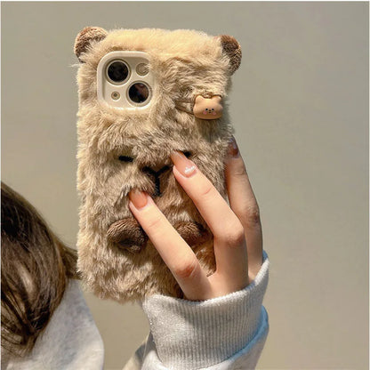 Cute 3D Capybara Soft Phone Case