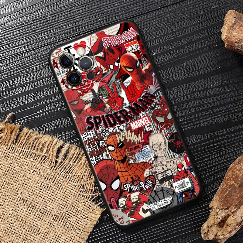 Marvel Spiderman Comic Case For iPhone