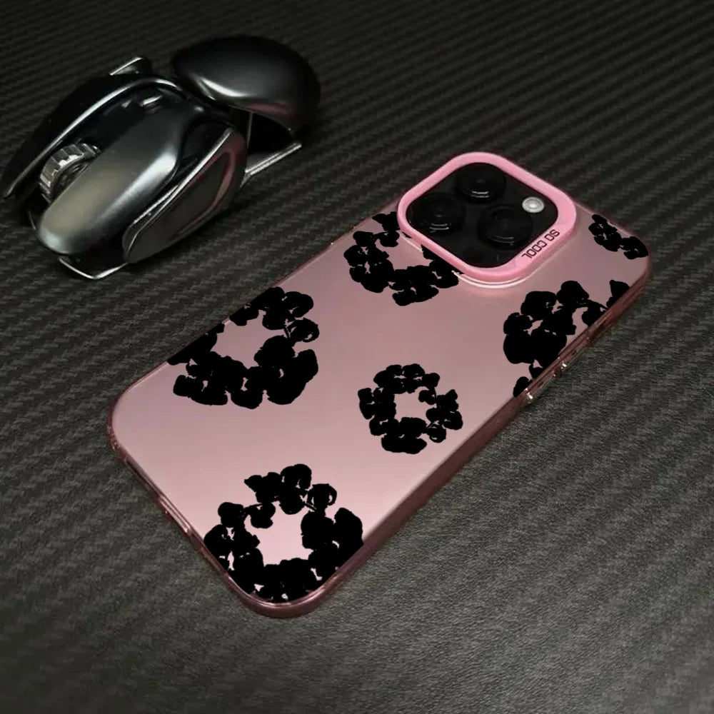 Luxury Denim Tears Phone Case For iPhone Candy Matte Shockproof Back Cover