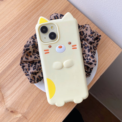 Kawaii Cartoon Sumikko Gurashi Cat Case Soft Silicone Cover For iPhone