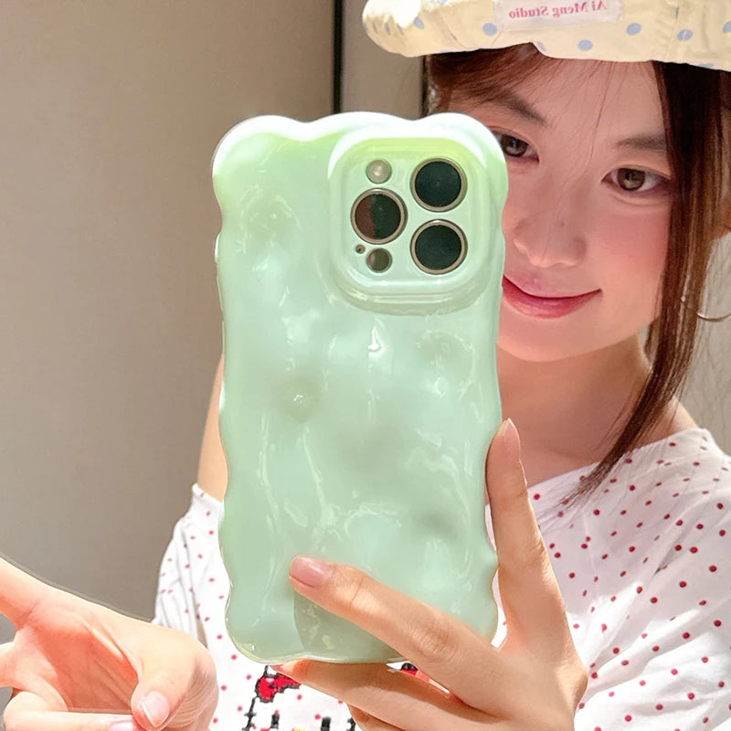 Clouds Waves Dopamine Color Phone Case