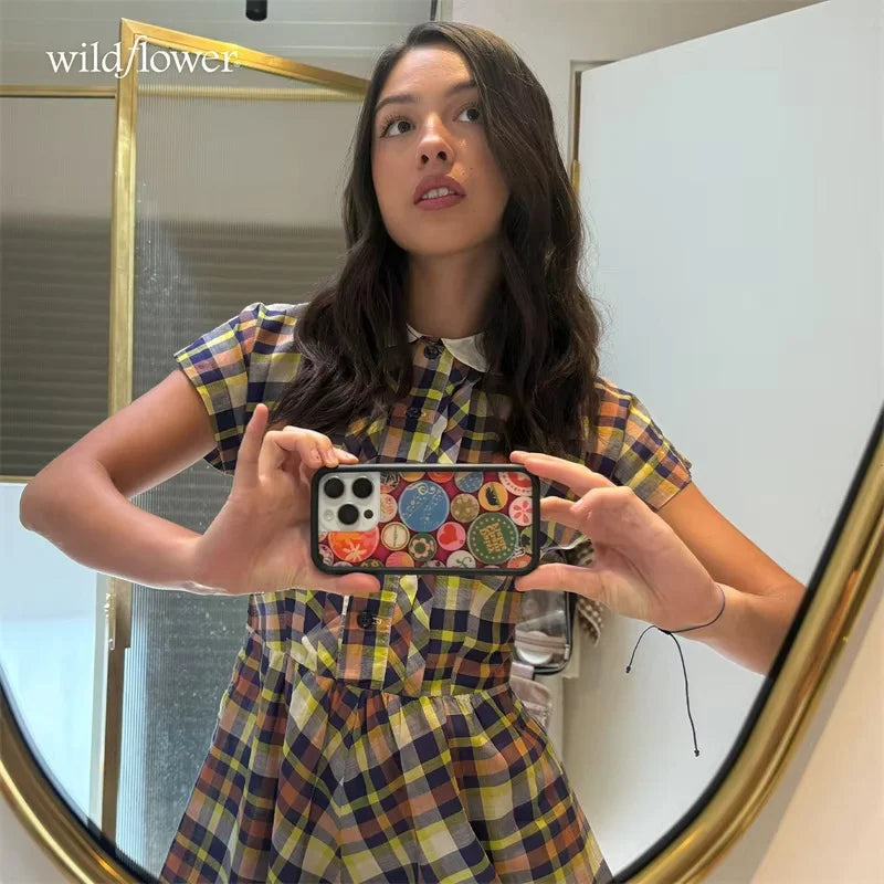 Wildflower Ins Olivia Daisy Chain Fields Phone Case For iPhone