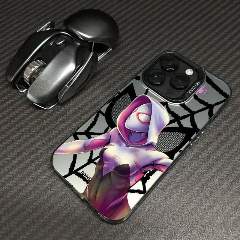 Spider Man Miles Morales Spider Gwen Marvel Phone Case For iPhone