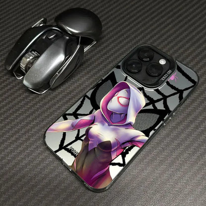 Spider Man Miles Morales Spider Gwen Marvel Phone Case For iPhone