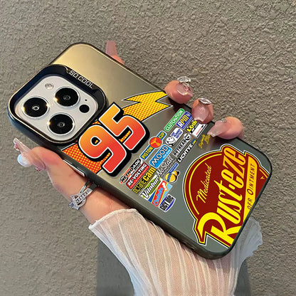 Lightning McQueen 95 Shockproof Matte iPhone Case, Hard Plating Cover