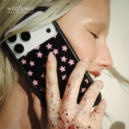 Wildflower Ins Super Cute Star Phone Case For iPhone