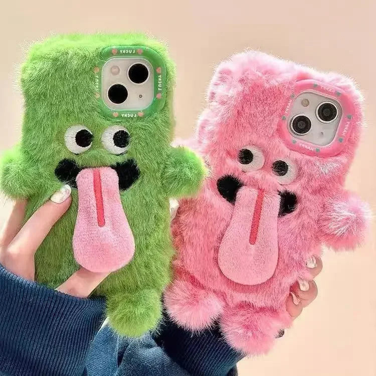 Plush Tongue Kiss Phone Case