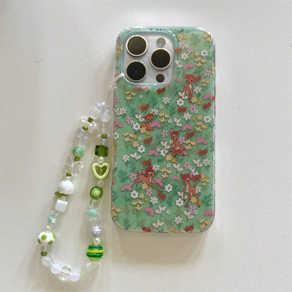 Vintage Oil Painting Animal Garden Electroplated Chic Phone Case