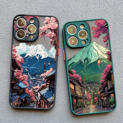 Japanese Mount Fuji Scenic Area Phone Case For iPhone