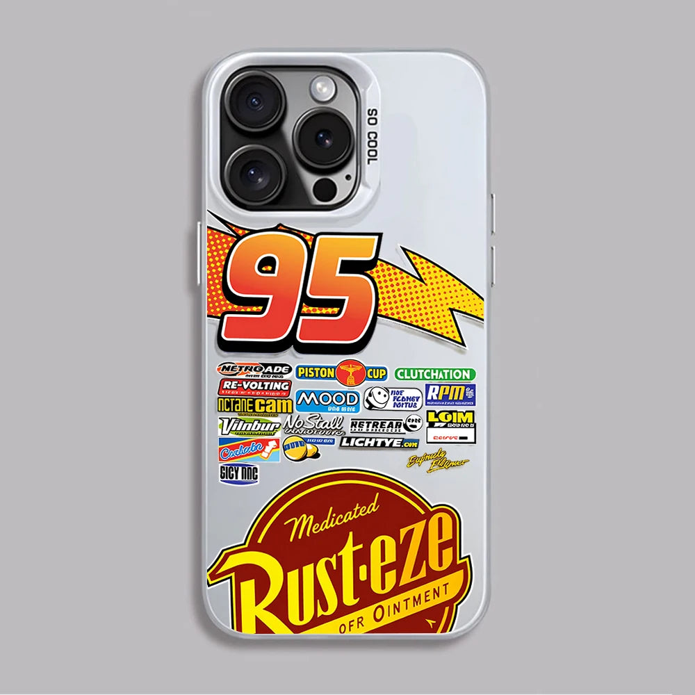 Lightning McQueen 95 Shockproof Matte iPhone Case, Hard Plating Cover