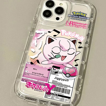 Anime Pokemon Creative Clear Silicone Phone Case For iPhone