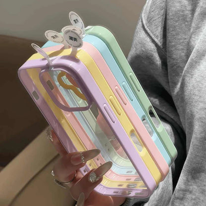 Luxury Clear Candy Color Case For iPhone Clear Acrylic Bumper Protection Cases Cover