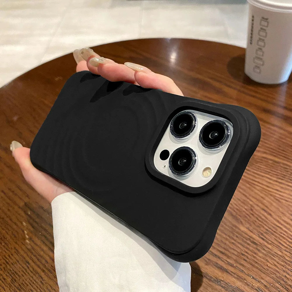 Magnetic Wireless Charging Phone Case For iPhone Case Silicone For Magsafe Protection Cover