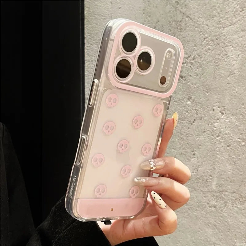 Gothic Luminous Skull LED Light Up Phone Case For iPhone