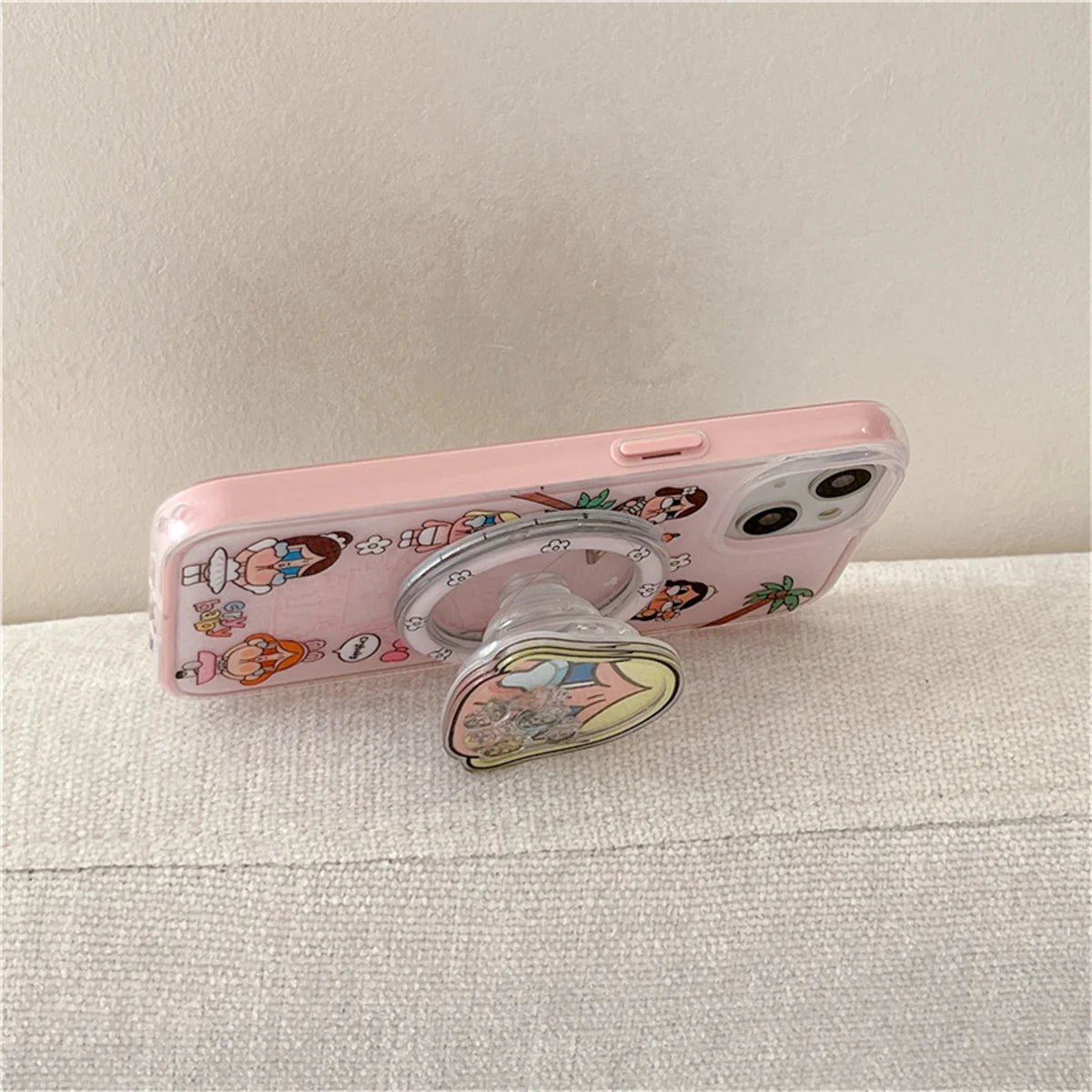 Funny Cute Crying Girl Magnetic Phone Case For iPhone