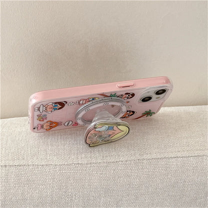 Funny Cute Crying Girl Magnetic Phone Case For iPhone