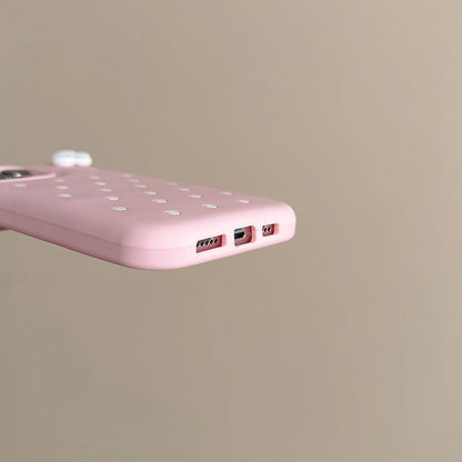 3D Cute Polka Dot Angel Wings Silicone Phone Case