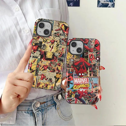 Marvel Spider Man Iron Man Phone Case For Apple iPhone
