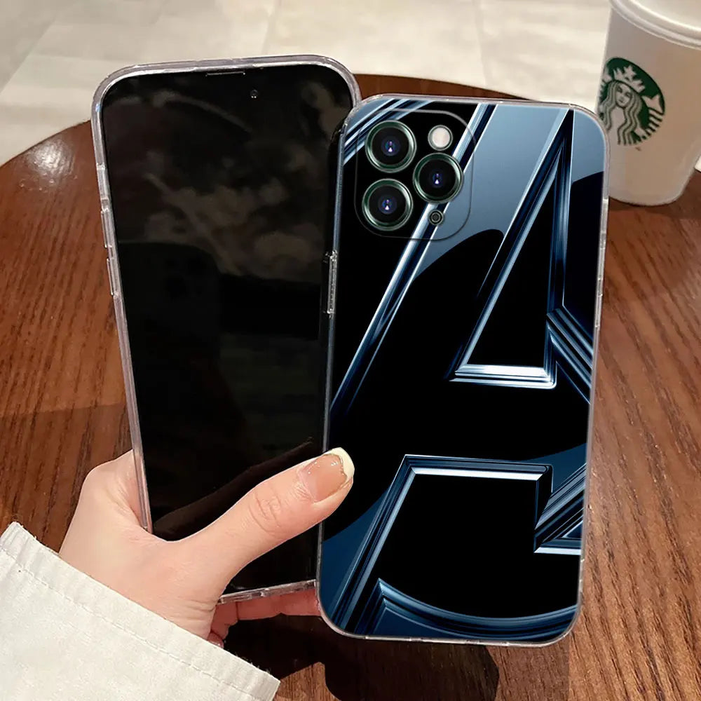 The Avengers Logo Transparent Phone Case For iPhone