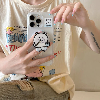 Healing White Bear Magnetic Suction Bracket Phone Case