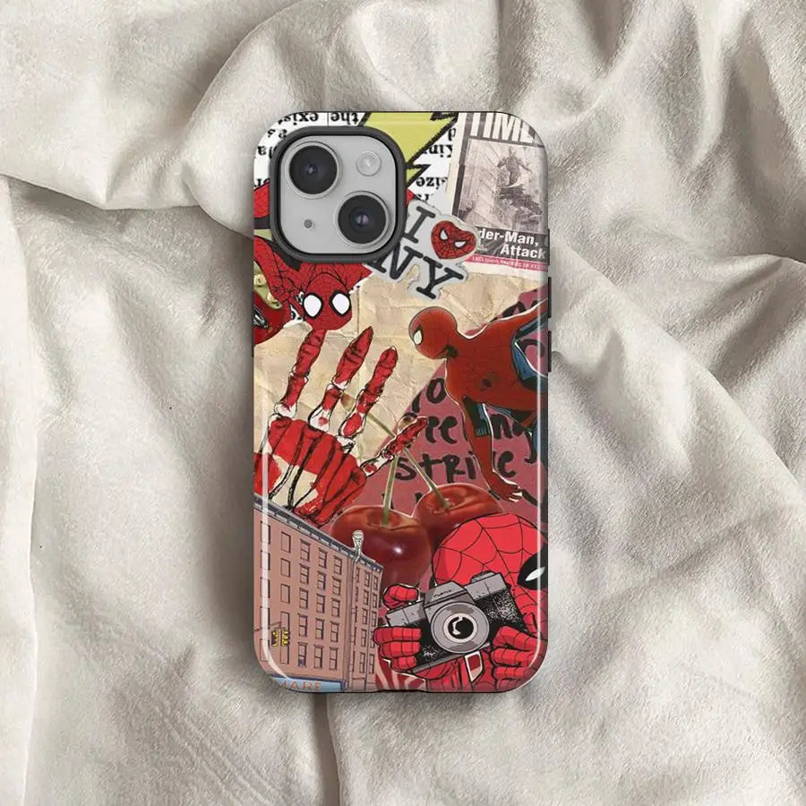 Marvel Spider Man Soft Cover Capa Phone Case For Apple iPhone