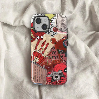 Marvel Spider Man Soft Cover Capa Phone Case For Apple iPhone
