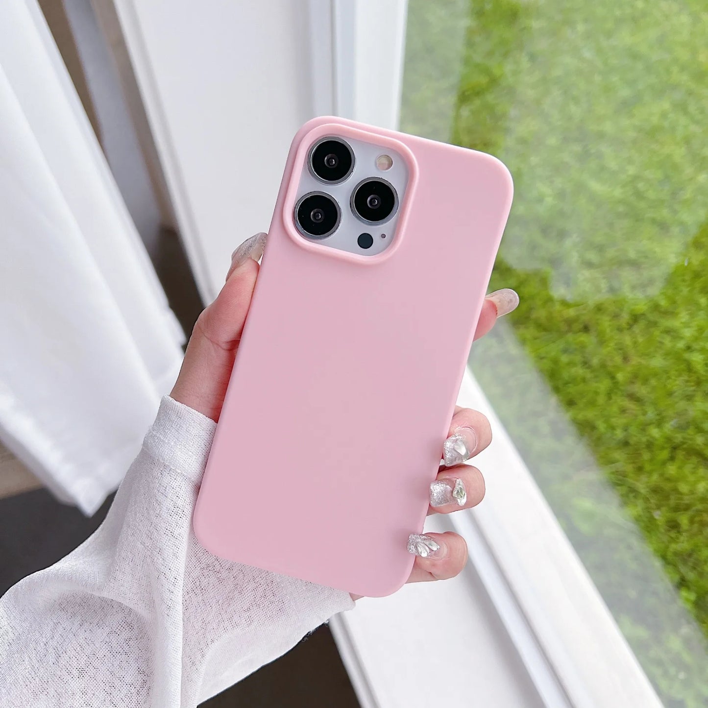 Shockproof Pink Phone Case For iPhone – Soft Ultra-Thin Silicone