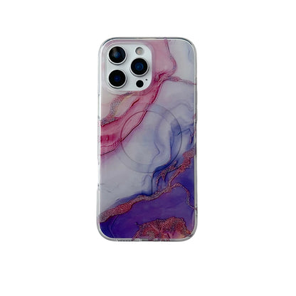 Marble Pattern Wireless-Charging Magnetic Protective Case