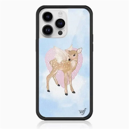 Fashion Wildflower Cartoon Swans Phone Case For iPhone