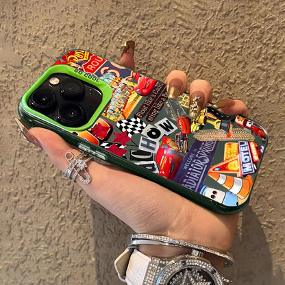 Lightning McQueen 95 Shockproof Matte iPhone Case, Hard Plating Cover