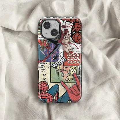Marvel Spider Man Soft Cover Capa Phone Case For Apple iPhone