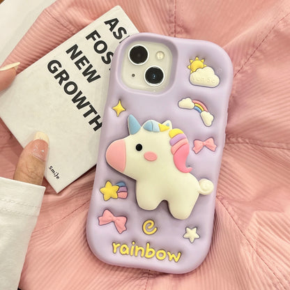 Cartoon Rainbow Unicorn Horse Phone Case