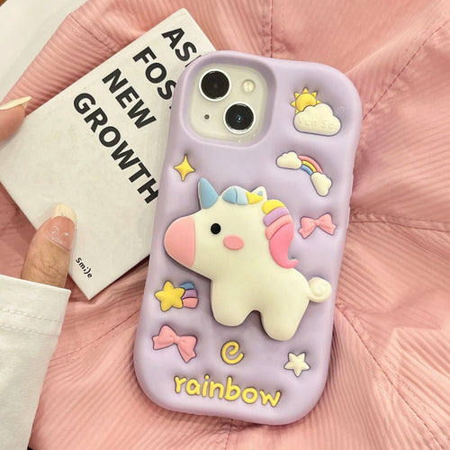 Cartoon Rainbow Unicorn Horse Phone Case