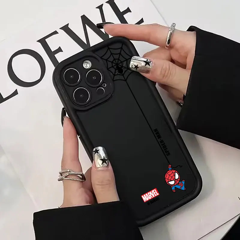 Cute Marvel Spider Gwen Morales Spiderman Case For Apple iPhone