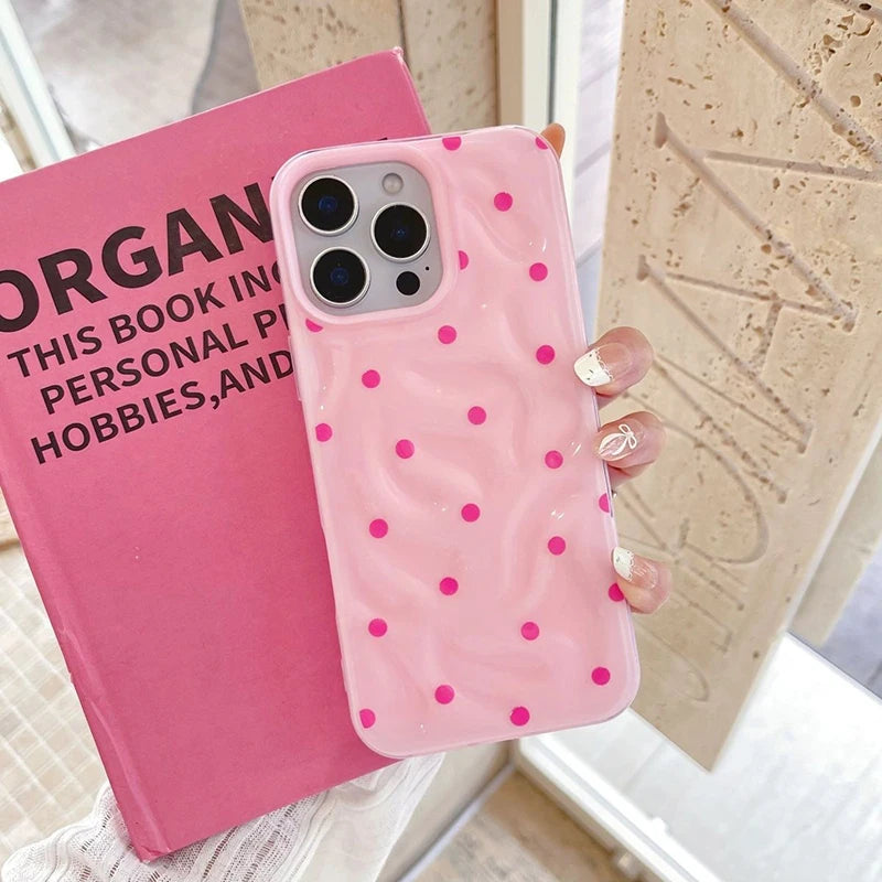 Simple Colored Polka Dots Compatible Phone Case