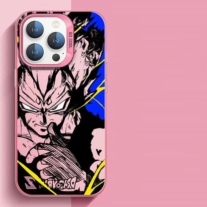 Japan Anime DBZ Cool Case For Apple iPhone Matte Lens Protect Plating Phone Cover