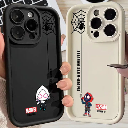 Cute Marvel Spider Gwen Morales Spiderman Case For Apple iPhone