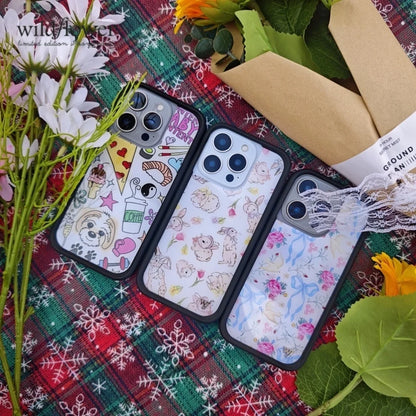 Wildflower Pigeon Rabbit Phone Case For iPhone