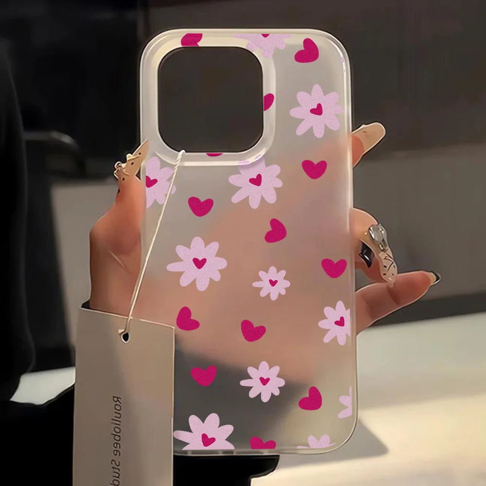 Oil Painting Flower Phone Case For iPhone