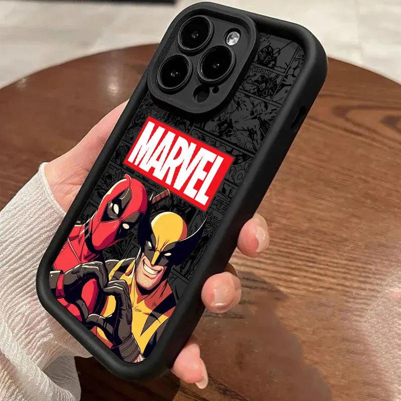 Marvel Deadpool Wolverine Silicone Case For Apple iPhone