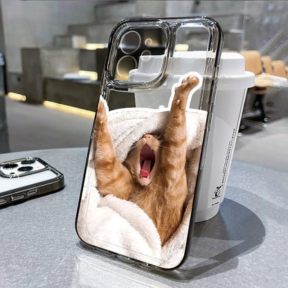 Cartoon Animal Cute Cat Phone Case For iPhone