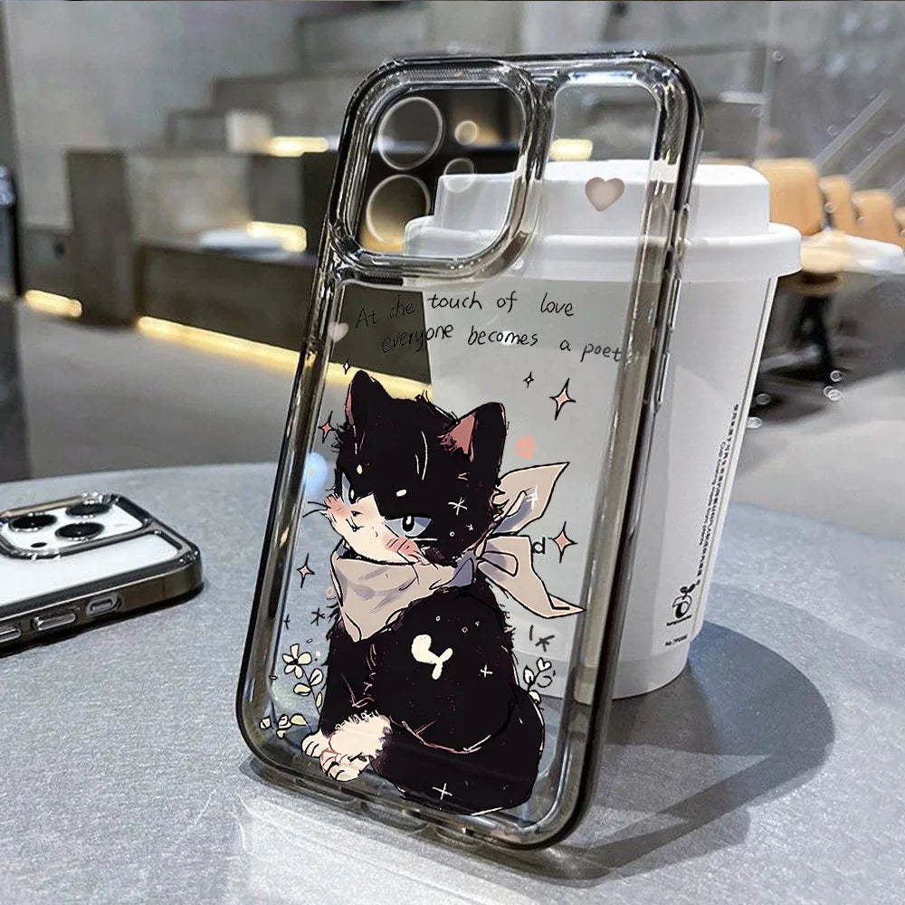 Cartoon Animal Cute Cat Phone Case For iPhone