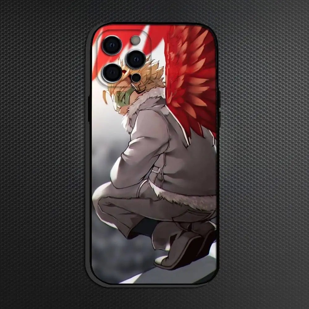 My Hero Hawks Phone Case For iPhone Others Soft Black Cover