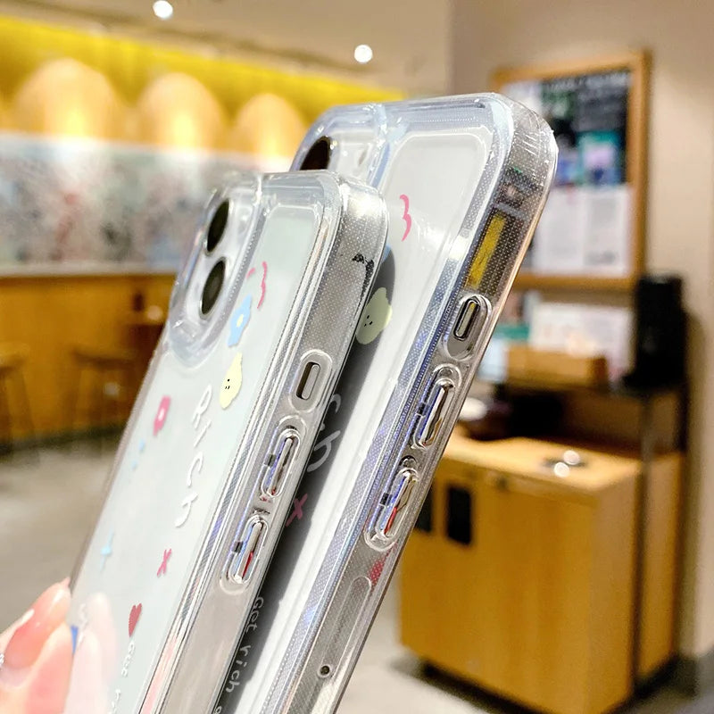 Transparent Heart Case For iPhone