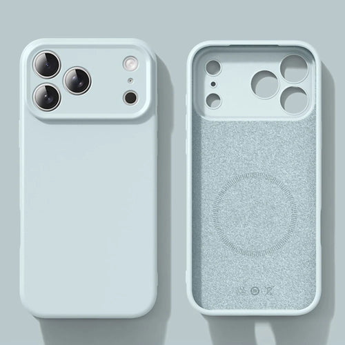 New Liquid Magnetic Silicone Phone Case For iPhone Magsafe Soft Bumper Cover